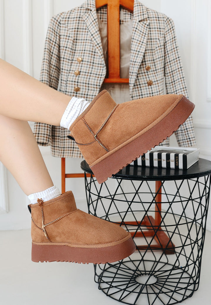 Linne Kadın Taba İçi Kürklü Bot