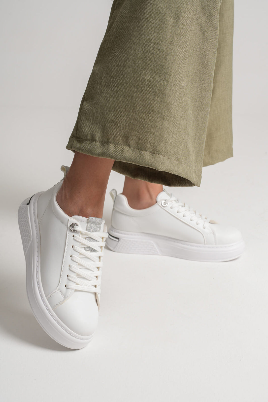 Liza Kadın Şık Günlük Beyaz Sneaker