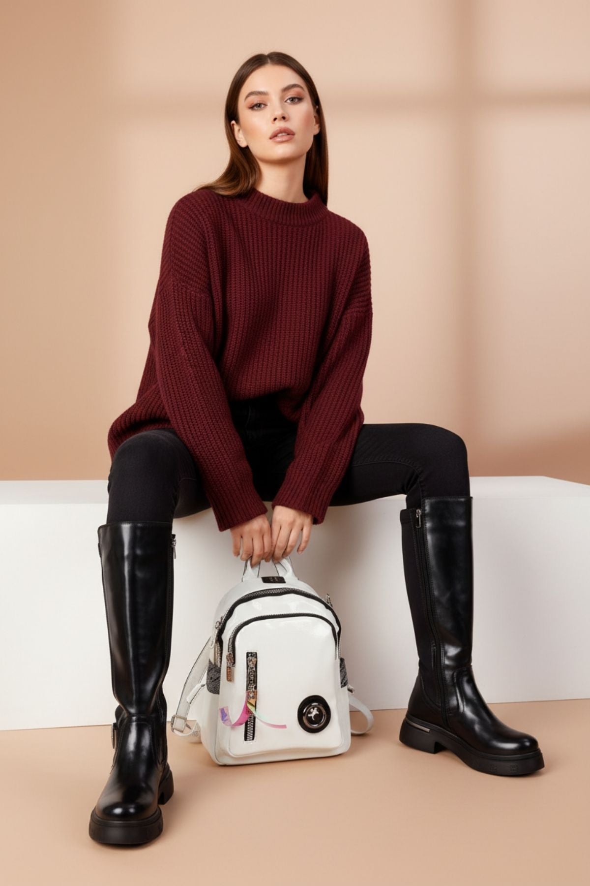 Hemera Kadın Sırt ve Omuz Çantası