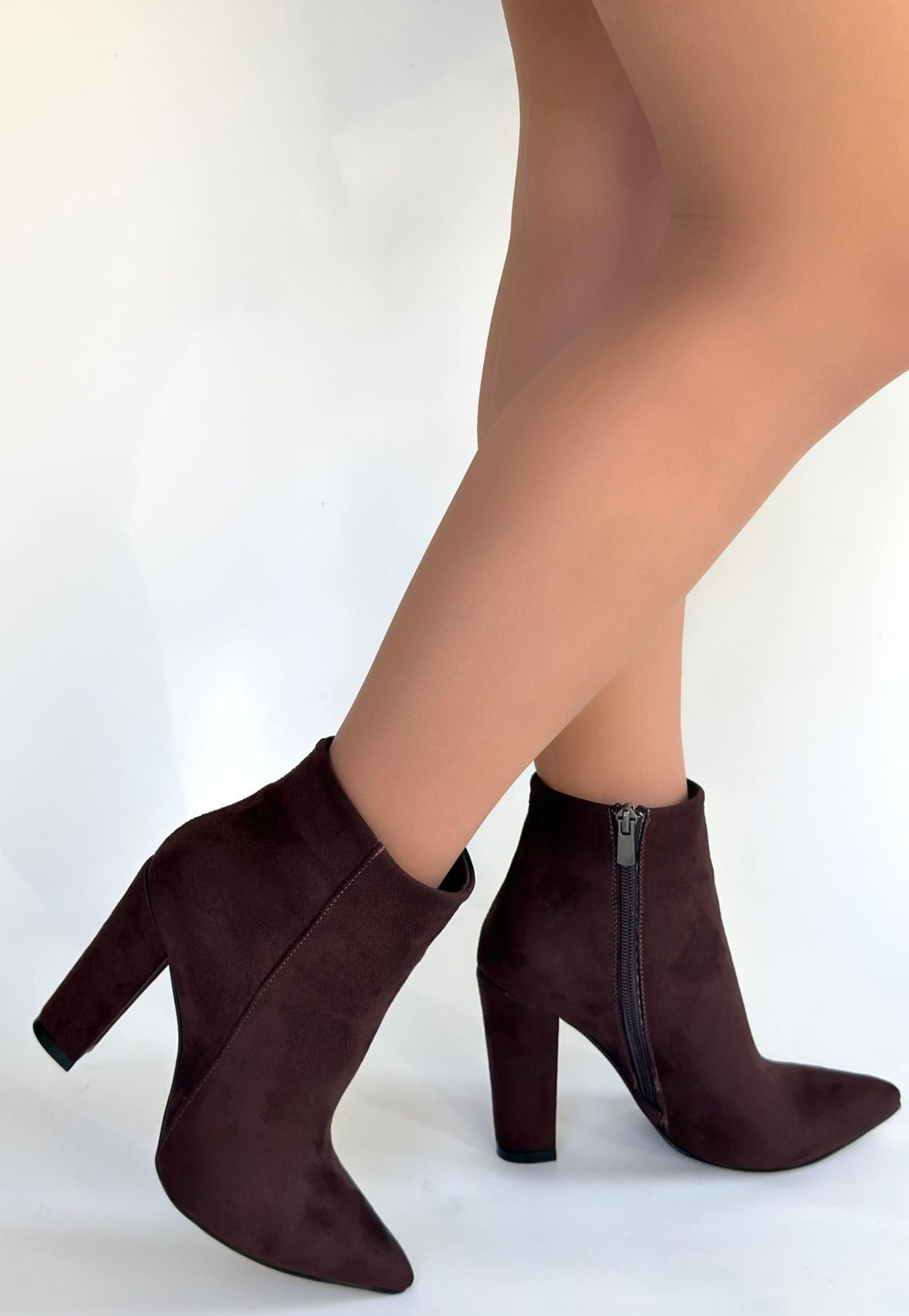 Loora Kadın Acı Kahve Süet Topuklu Bot