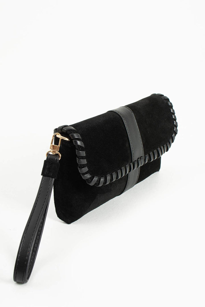 LUNARA Kadın Hakiki Süet Deri Portföy Çantası