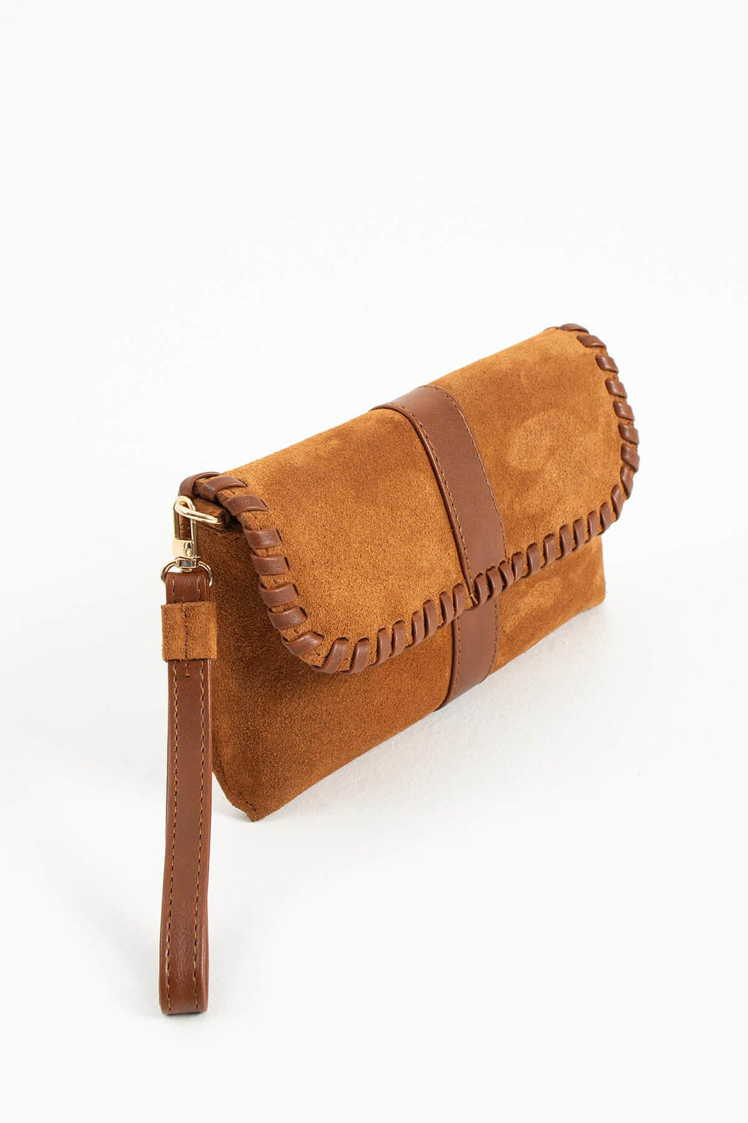 LUNARA Kadın Hakiki Süet Deri Portföy Çantası