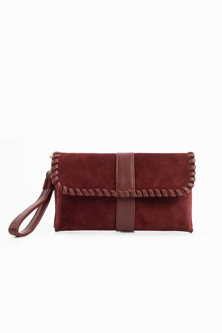 LUNARA Kadın Hakiki Süet Deri Portföy Çantası