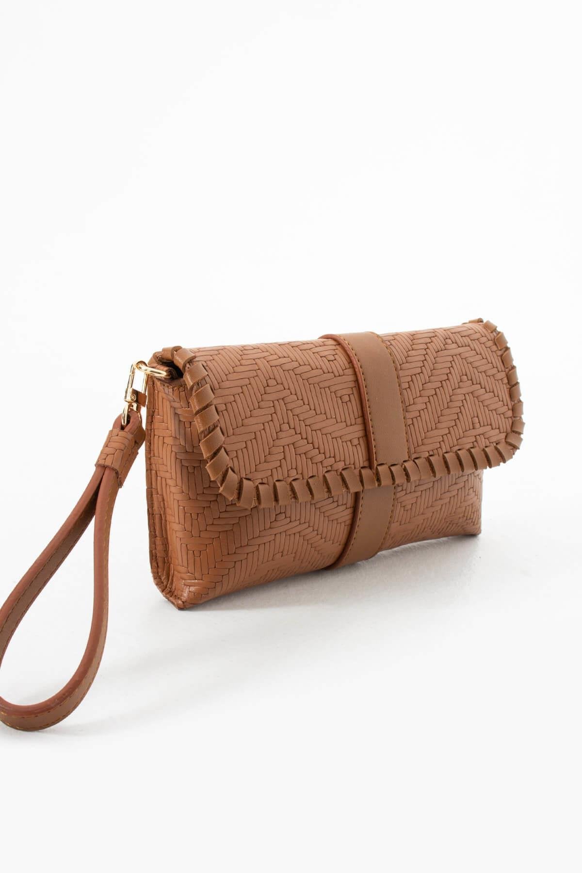 LUNARA-N Hakiki Süet Deri Kadın Portföy & Clutch Çanta