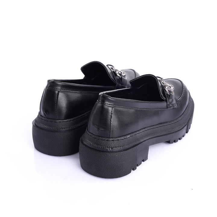 Lyova Tokalı Siyah Kadın Loafer Ayakkabı