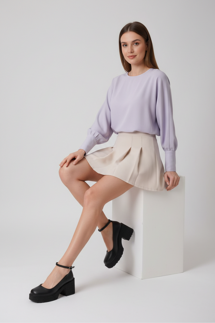 Marla Kadın Siyah Bilekten Bantlı Günlük Kalın Topuklu Ayakkabı