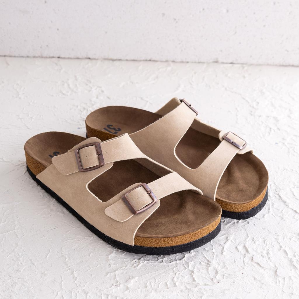 Marsiya Kadın Bej Süet Terlik