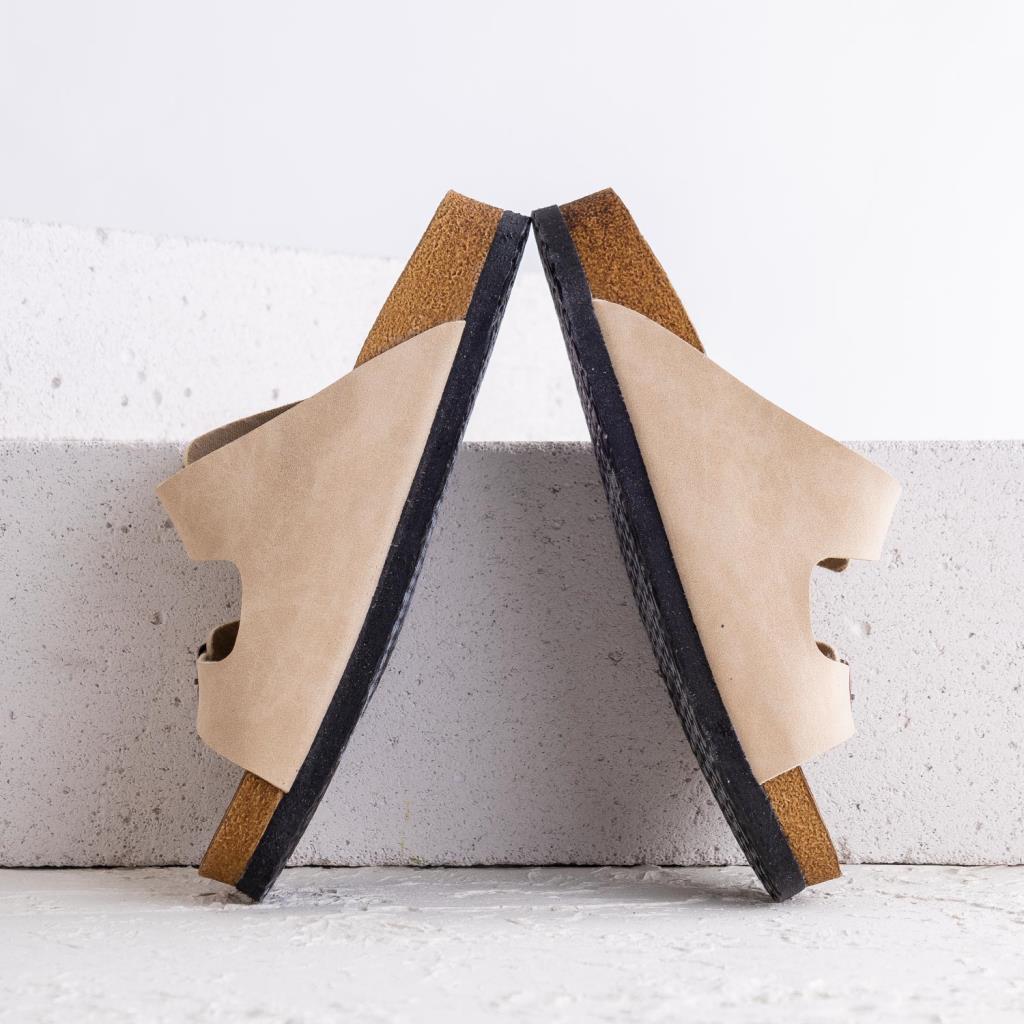 Marsiya Kadın Bej Süet Terlik