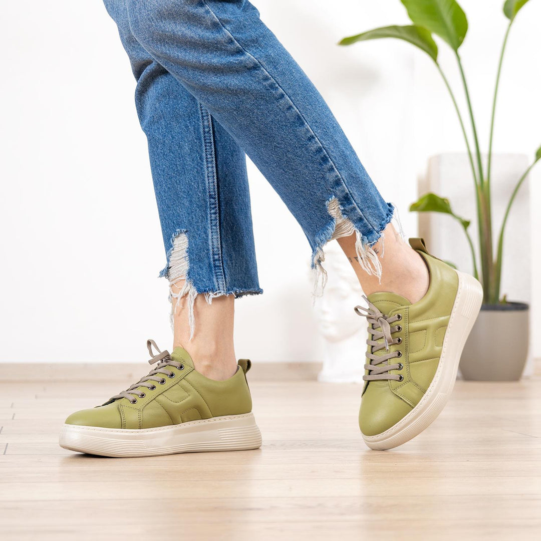 Metyus Yeşil Kadın Spor Ayakkabı