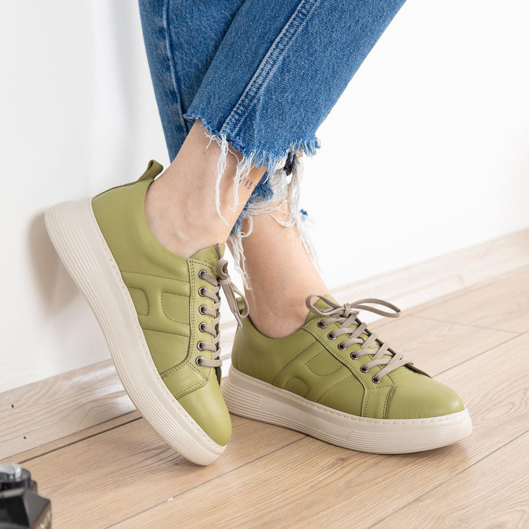 Metyus Yeşil Kadın Spor Ayakkabı