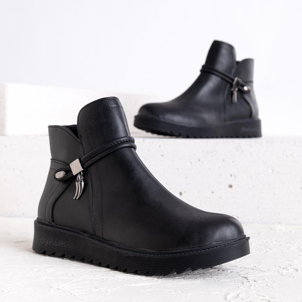 Mika Kadın Siyah Bot  Bootie