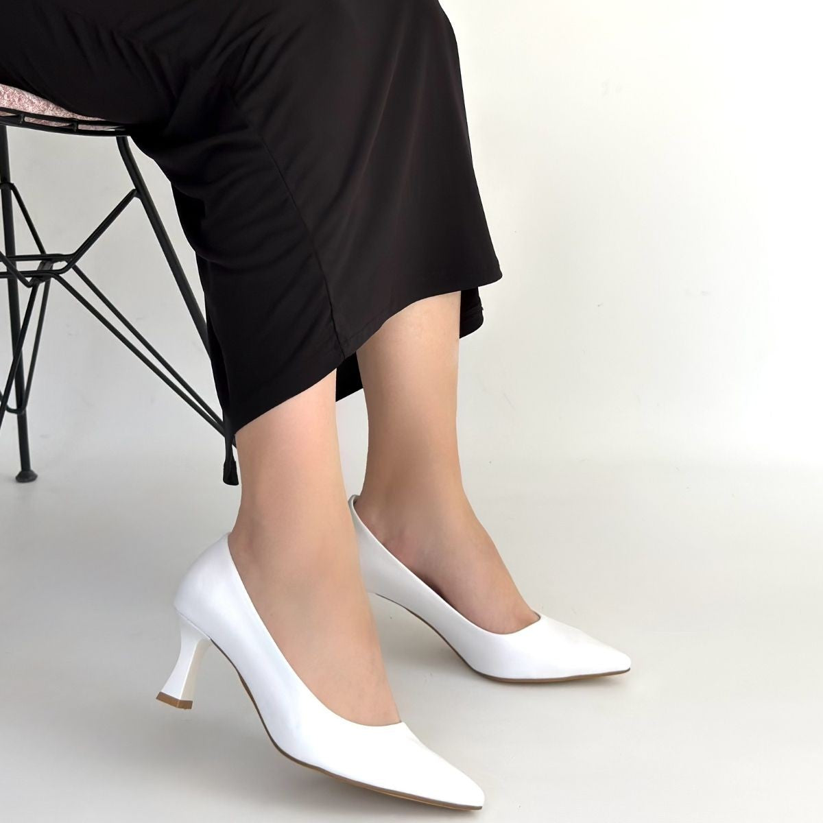 Mırta Kadın Beyaz Topuklu Ayakkabı