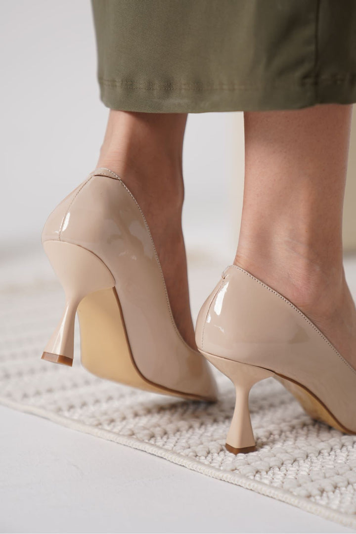 Monica Nude Rugan Kadın Stiletto Topuklu Ayakkabı