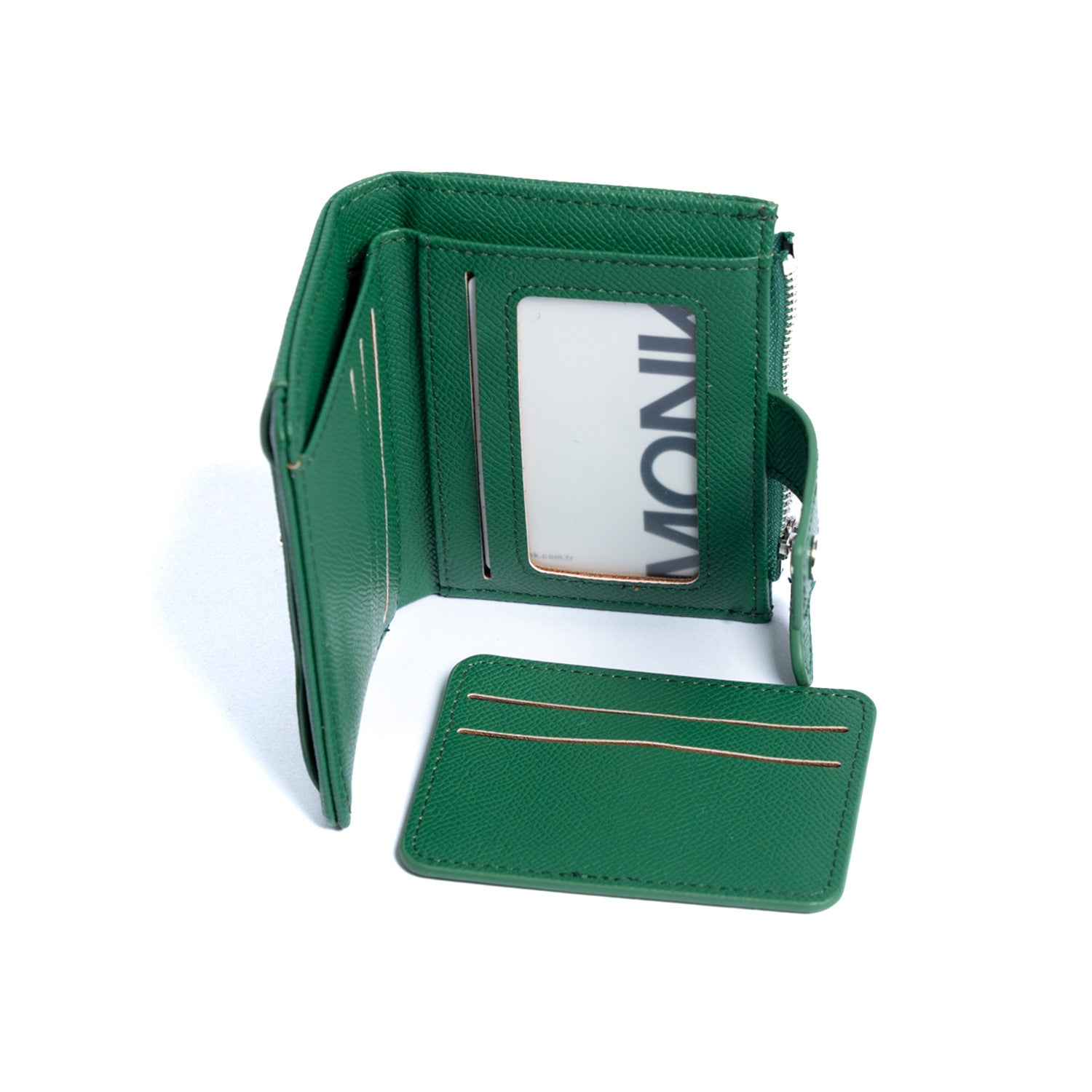 Monk Kadın Fermuarlı ve Çıtçıtlı Cüzdan MW06