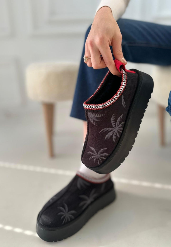 Mucy Kadın Siyah Süet Kürklü Bot