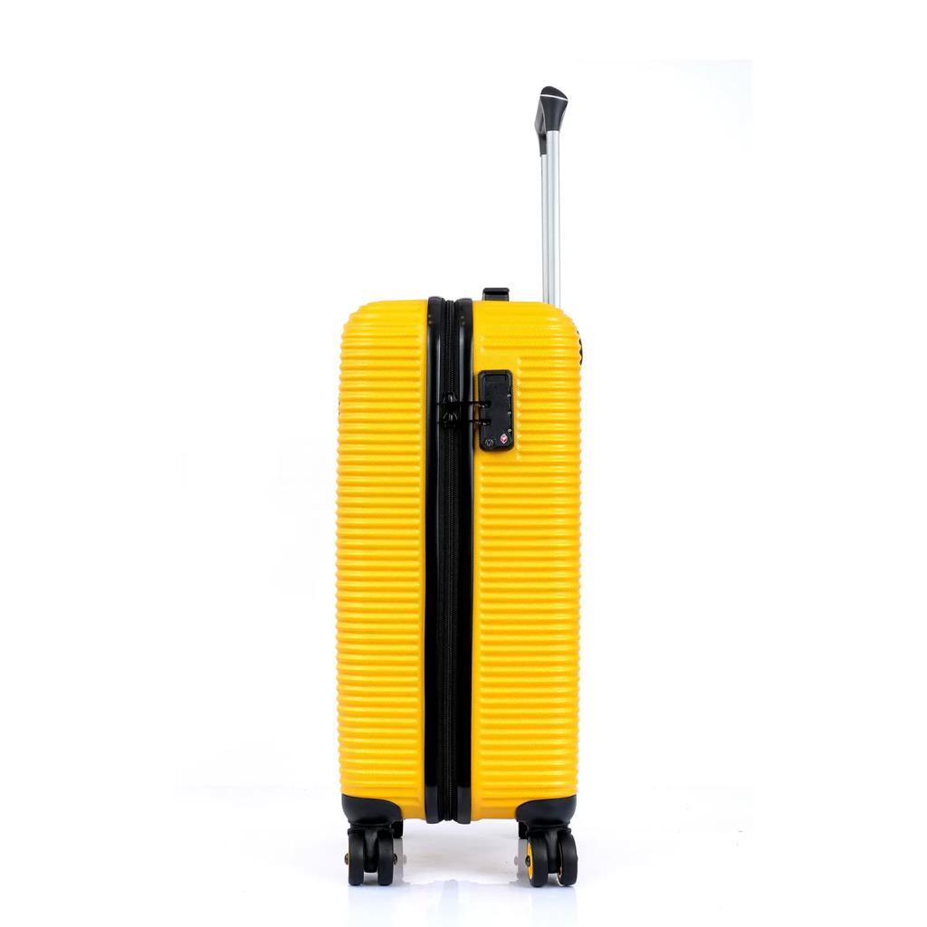 National Geographic N-2001 Sarı Abs  Valiz Seti -ROND