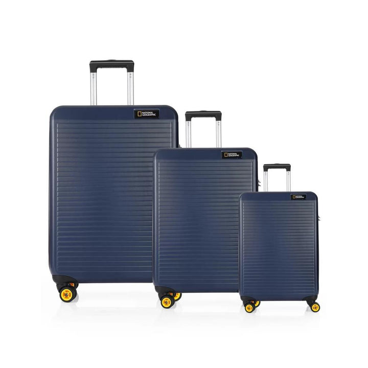 National Geographic N-2002 Lacivert Abs Valiz Seti -HEDRA