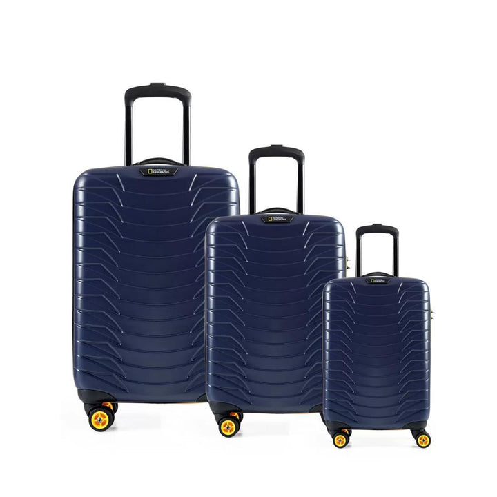 National Geographic N-2003 Lacivert Abs Valiz Seti - MOSSO