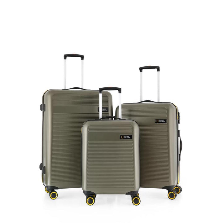 National Geographic N-2004 Haki Abs Valiz  Seti- VERRE