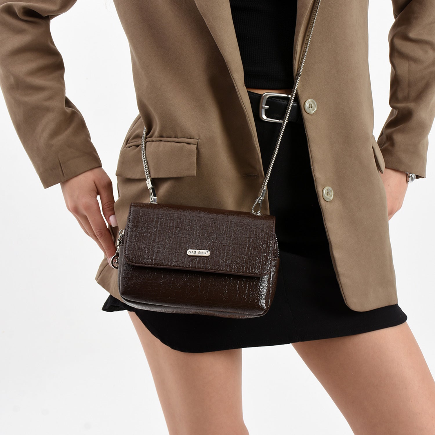 Nepavy Kadın Zincir Askılı Çapraz Çanta