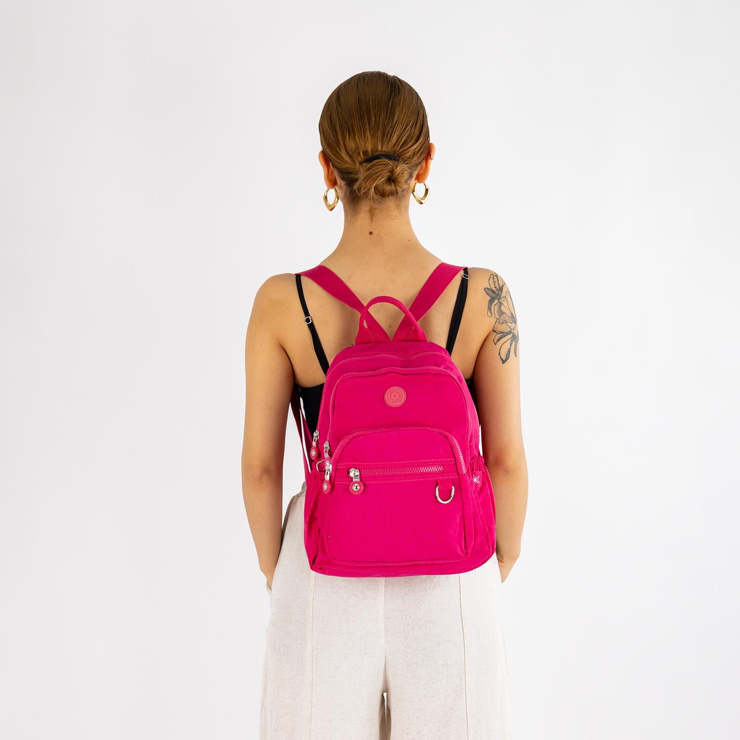 Nevva Krinkıl Kumaş Kadın Sırt Çantası