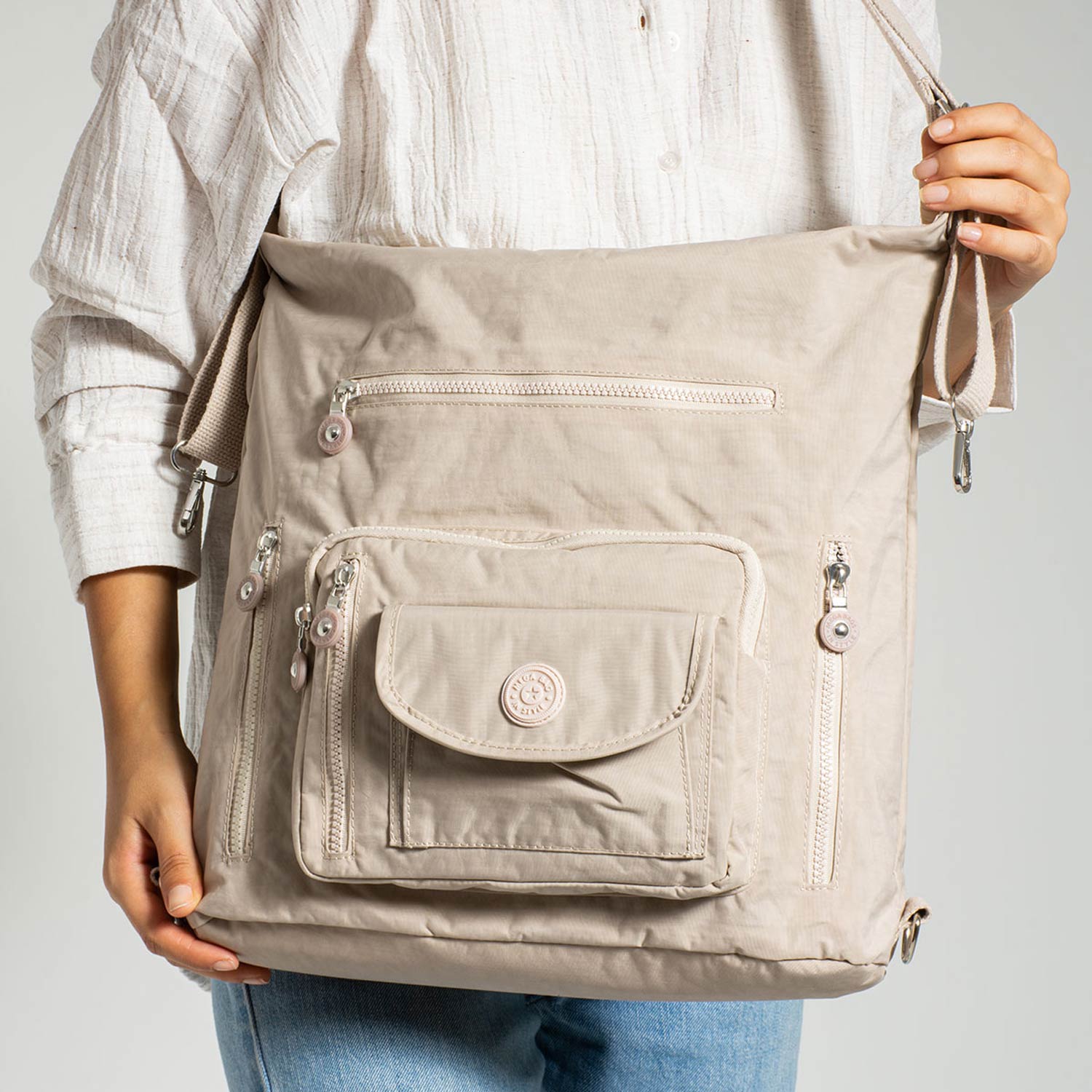 バッグ Shino Nikola Kırinkıl Su Geçirmez Kadın Omuz ve Sırt Çantası | Getcho