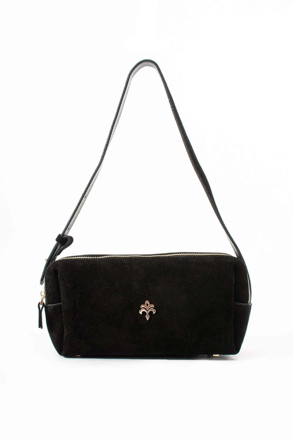 NIREYA Hakiki Süet Deri Kadın Omuz Çantası