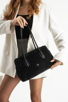 NYSARA Kadın Hakiki Süet Deri Omuz Çantası