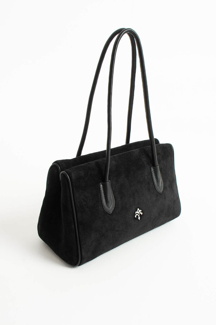 NYSARA Kadın Hakiki Süet Deri Omuz Çantası