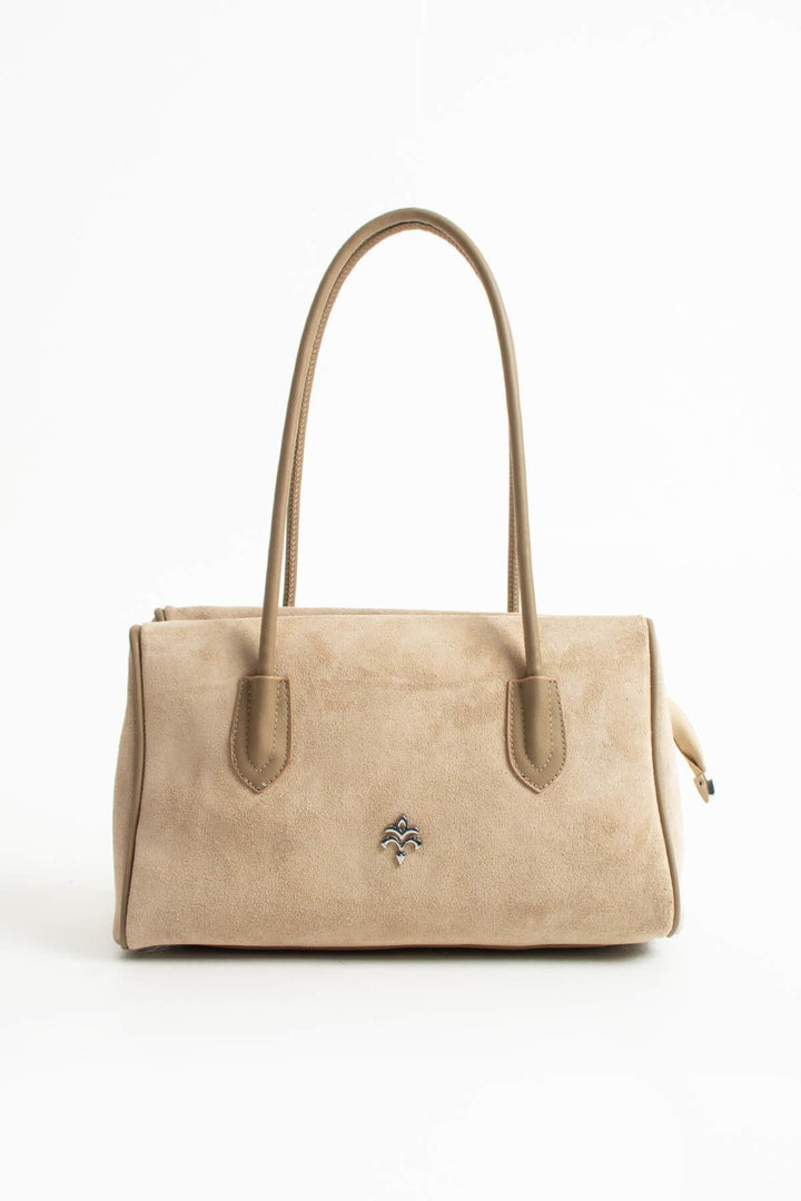 NYSARA Kadın Hakiki Süet Deri Omuz Çantası