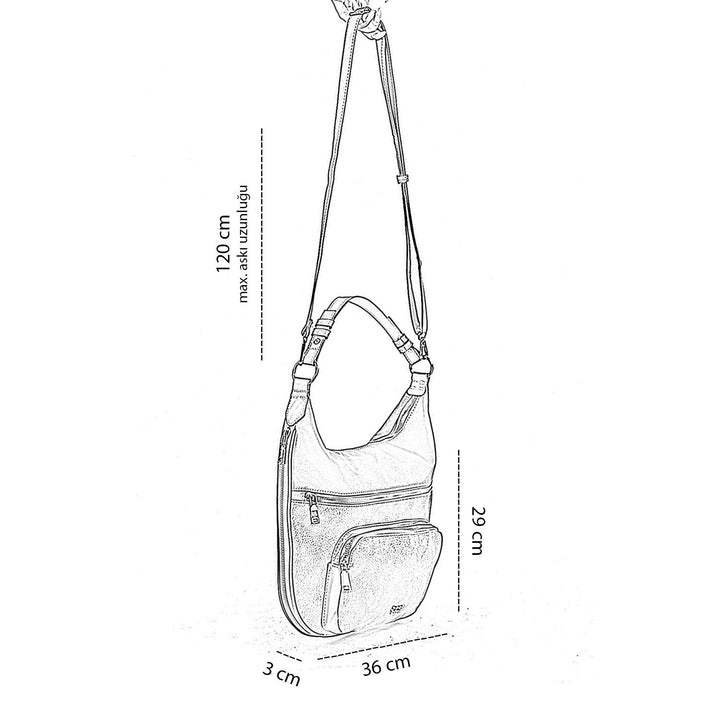 Olimpa Kadın Omuz Çantası ve Askılı Çapraz Çanta