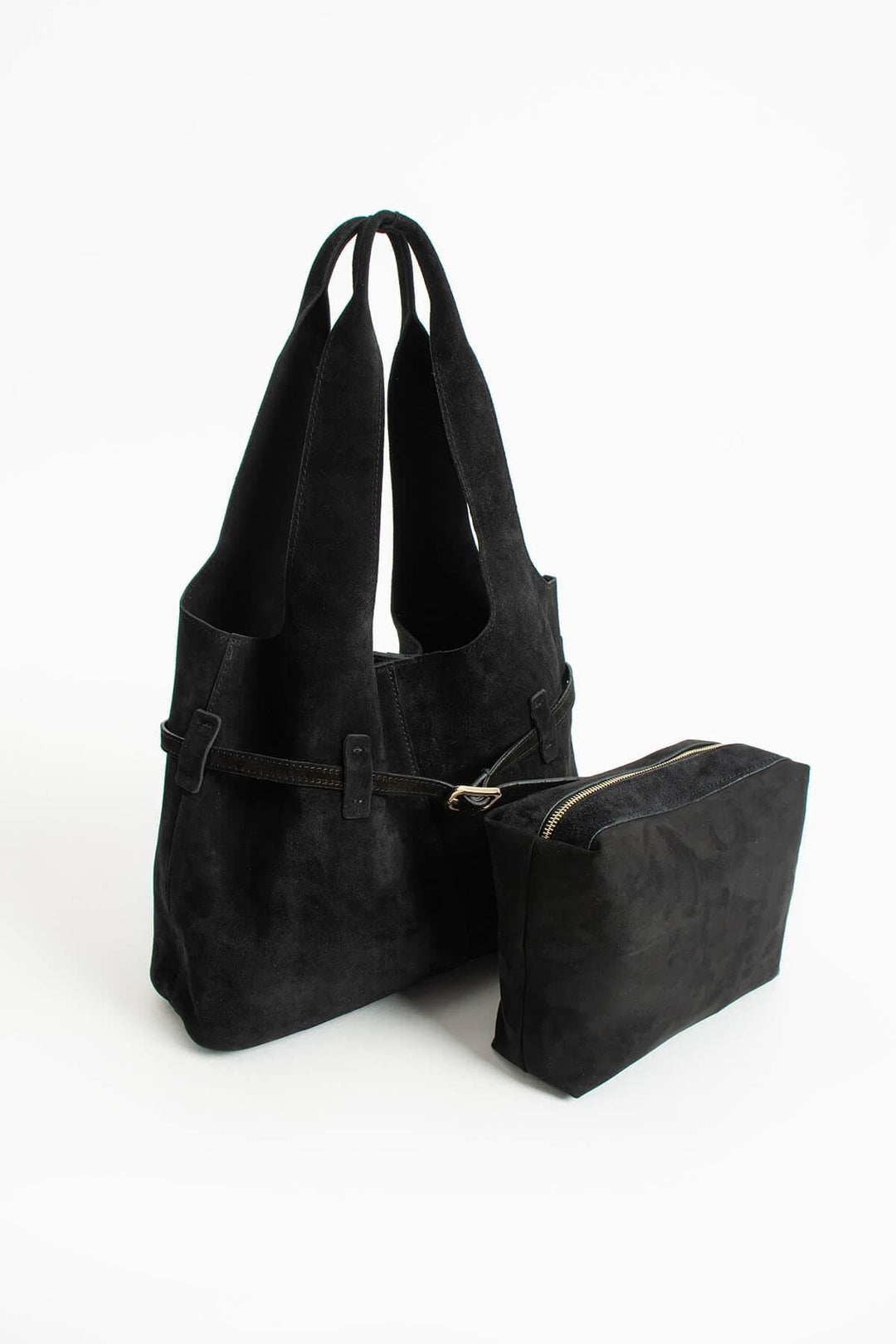 ORPHIA Kadın Hakiki Süet Deri Omuz Çantası