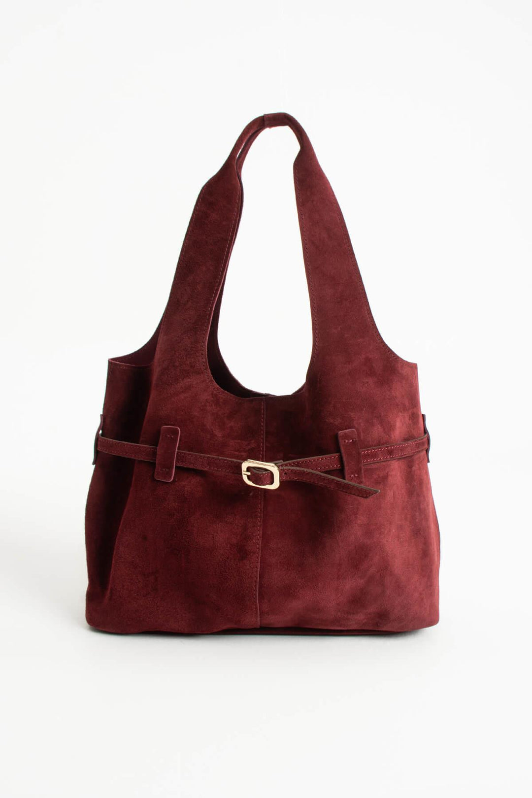 ORPHIA Kadın Hakiki Süet Deri Omuz Çantası