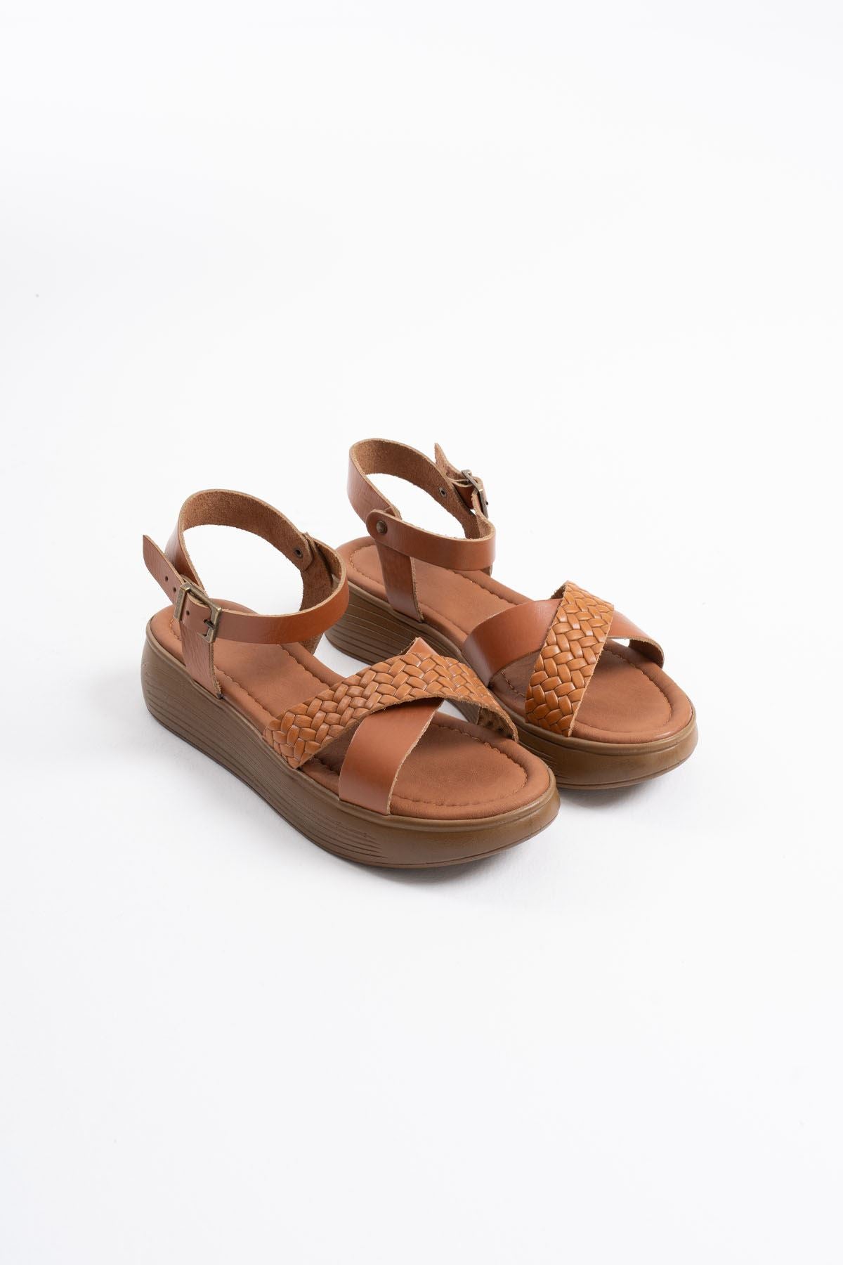 Orwell Kadın Hakiki Deri Taba Sandalet