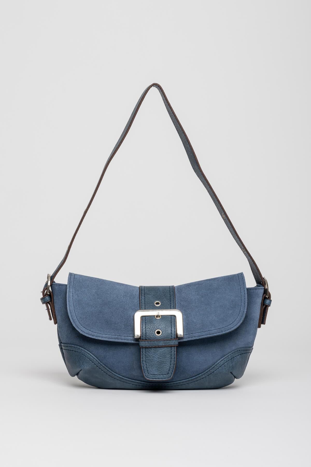 Ourea Kadın Hakiki Süet Omuz Çantası