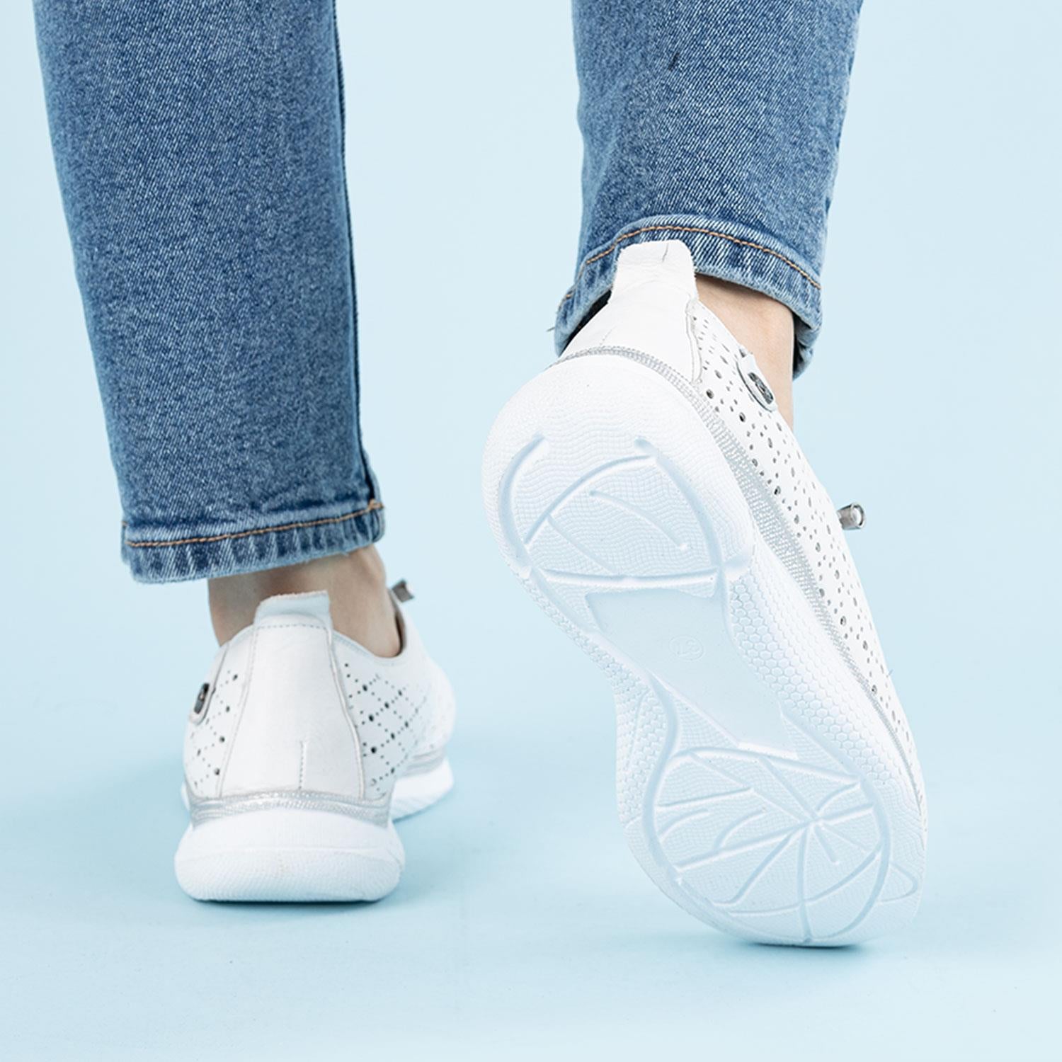 Palmer Kadın Hakiki Deri Beyaz Günlük Ayakkabı