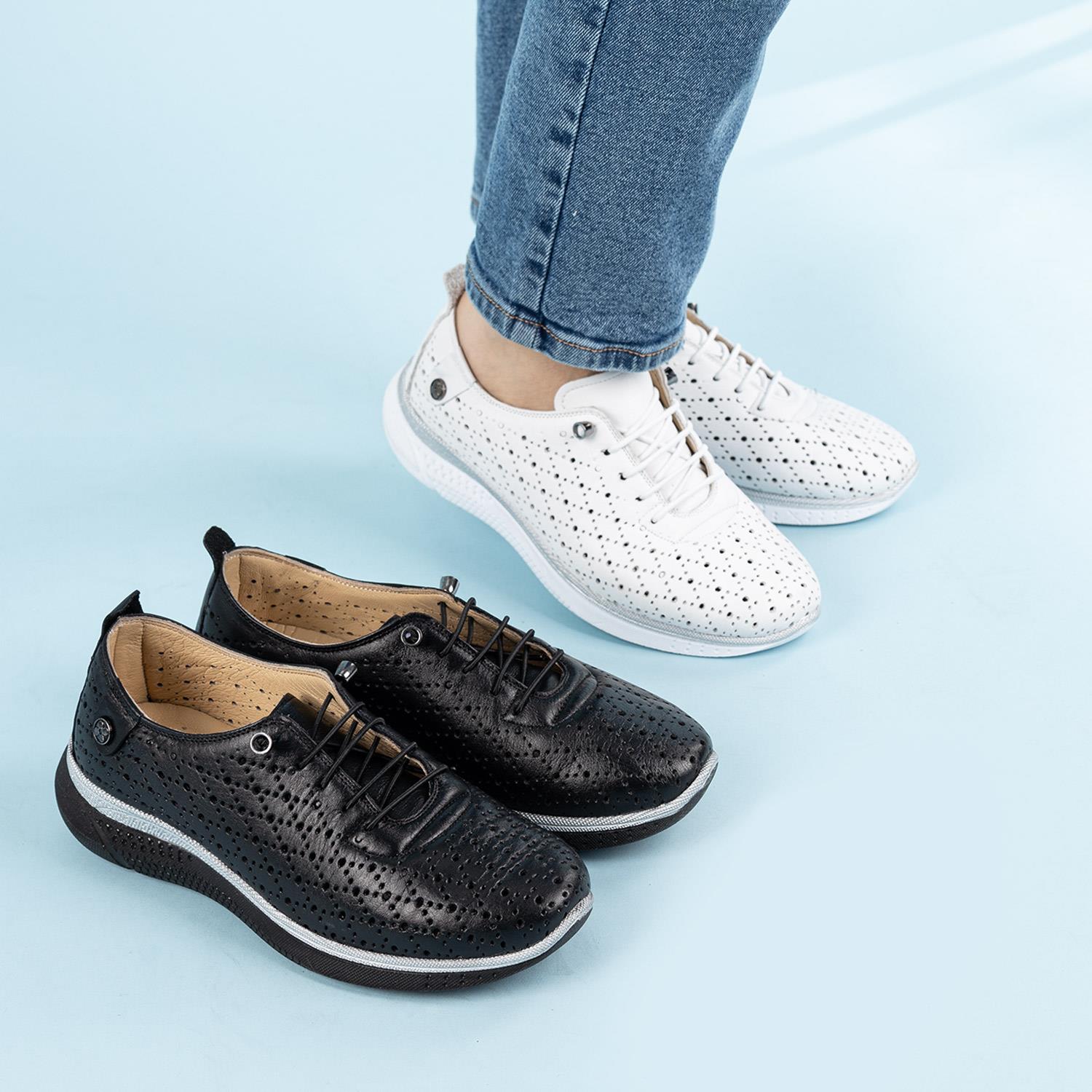 Palmer Kadın Hakiki Deri Beyaz Günlük Ayakkabı