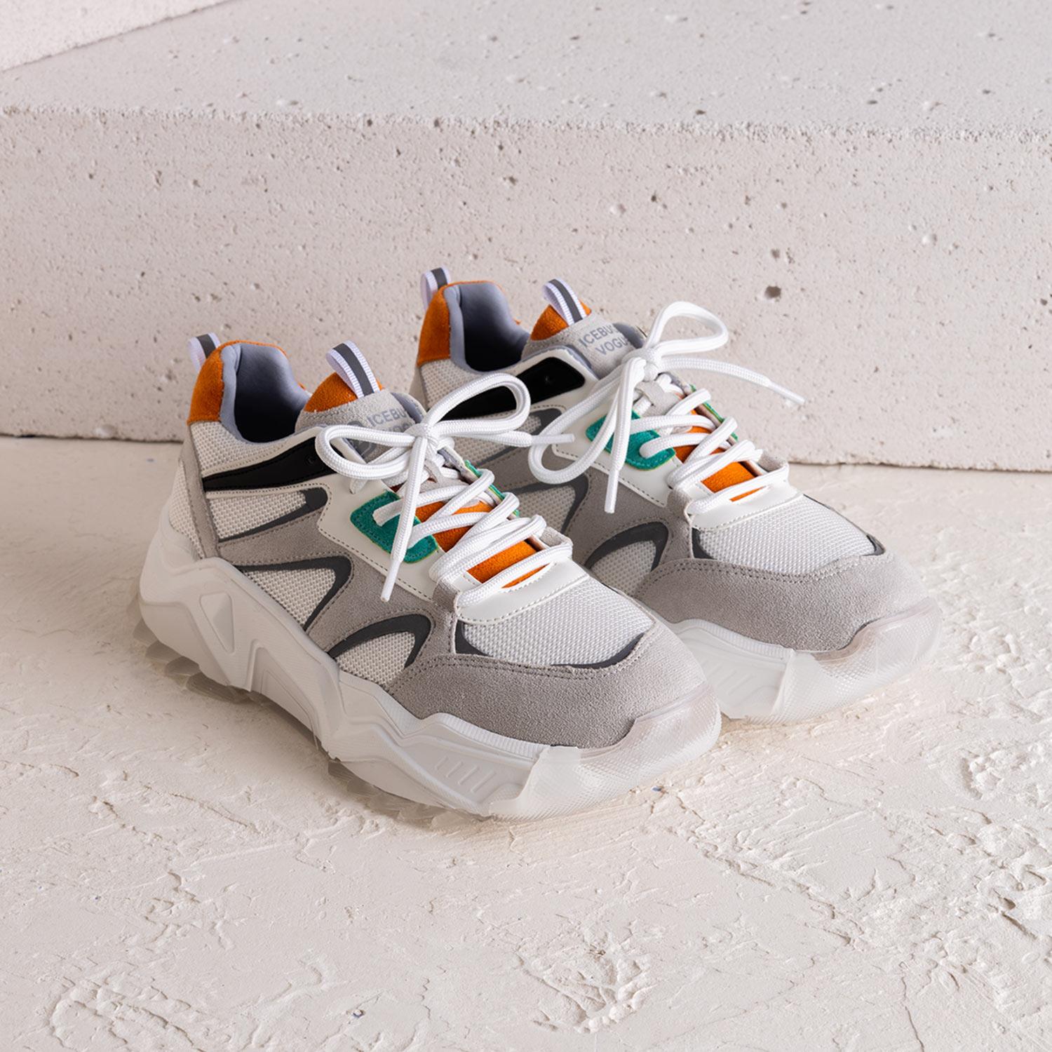 Parker Gri Turuncu  Multi Kadın Spor Ayakkabı