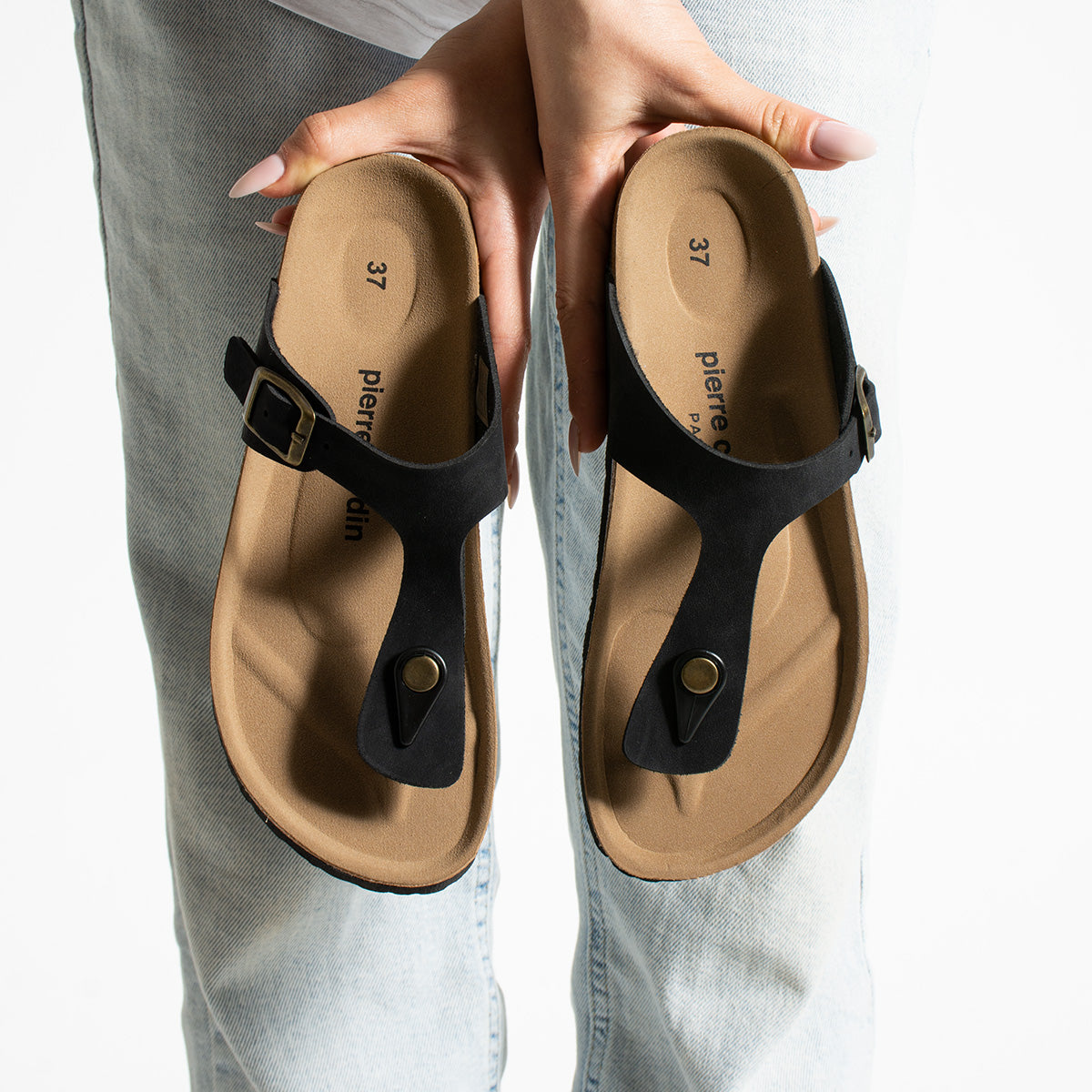 Pierre Cardin Lunar Kadın Siyah Parmak Arası Terlik