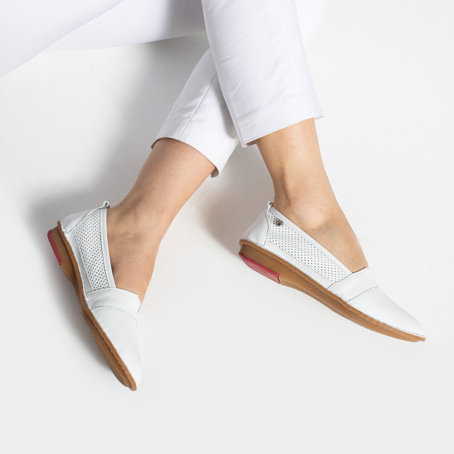 Pierre Cardin Vanna Kadın Hakiki Deri Beyaz Babet