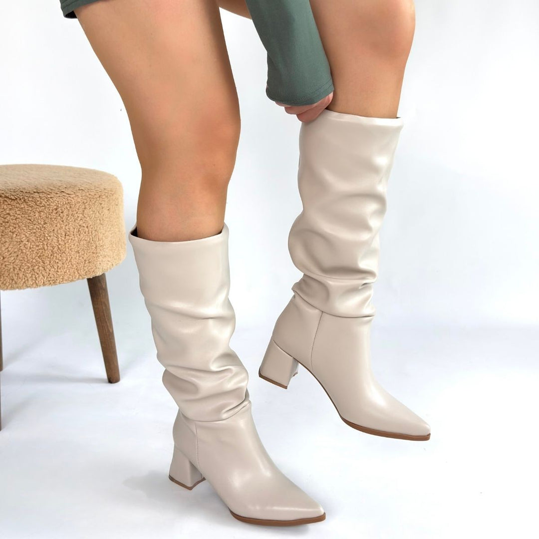 Pitay Ten Kadın Topuklu Çizme