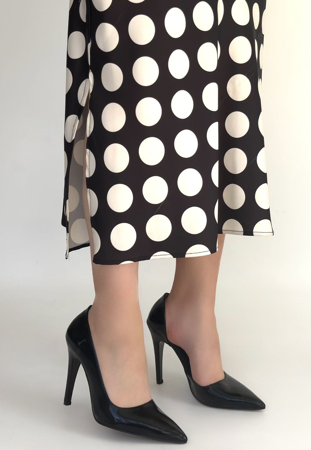 Pley Kadın Siyah Rugan Stiletto