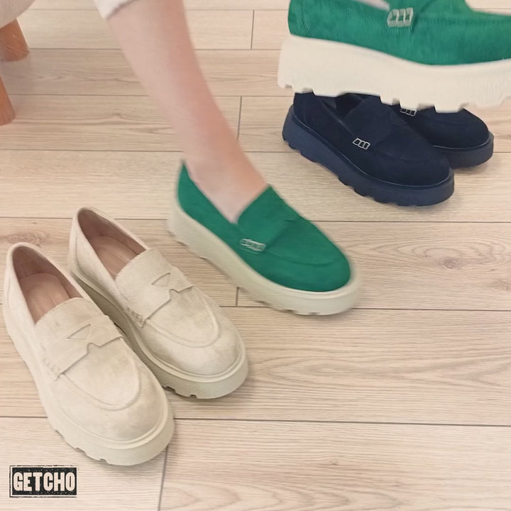 Beatrez Kadın Süet Ten Loafer