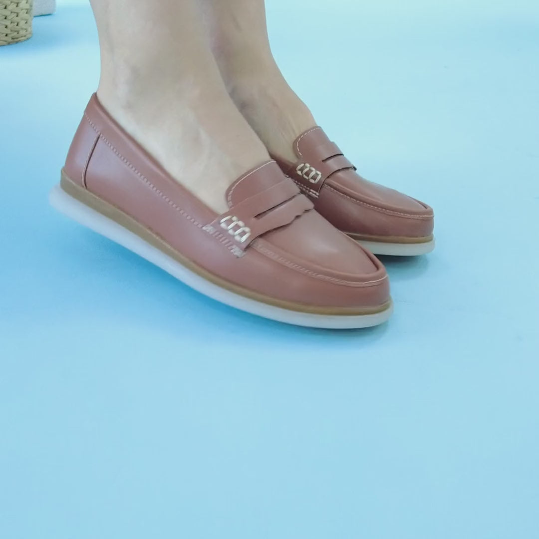 Clara Kadın Bej Loafer Ayakkabı