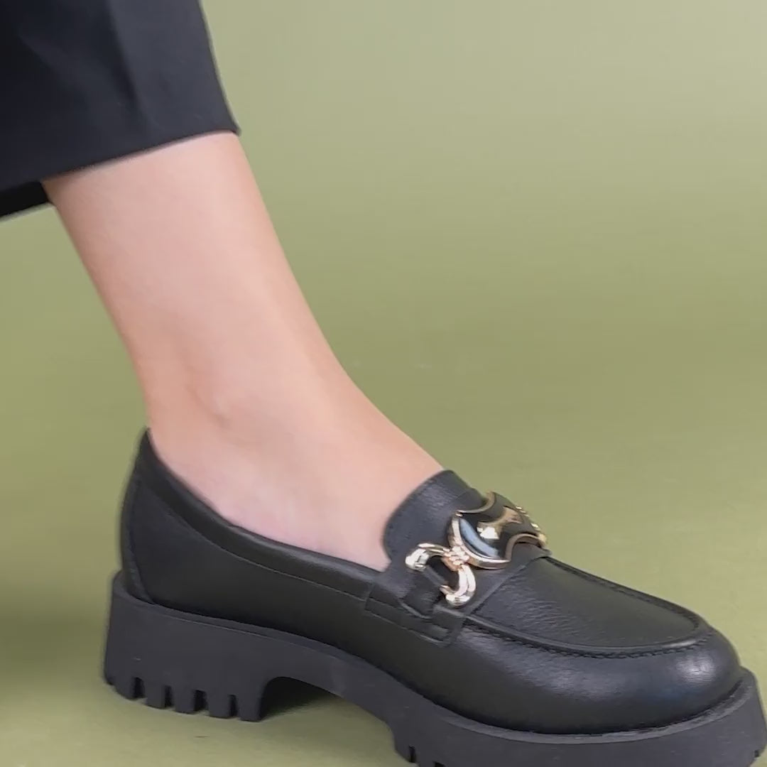 Harry Kadın Hakiki Deri Bej Loafer Ayakkabı