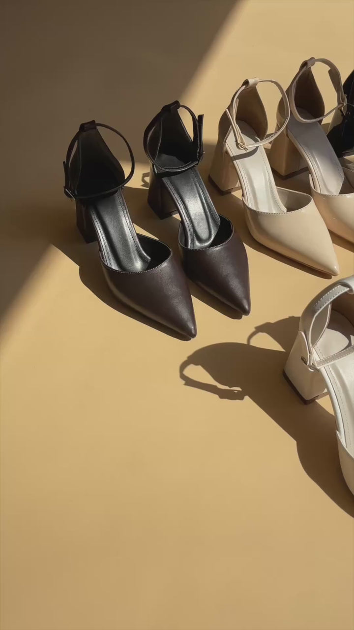 Doren Bej Cilt Kadın Topuklu Ayakkabı