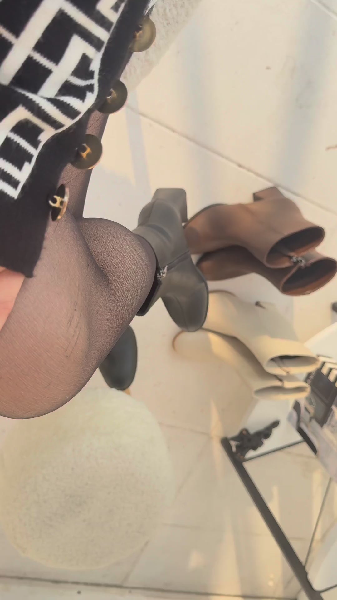 Tancez Siyah Dalgıç Fermuarlı Kadın Bot