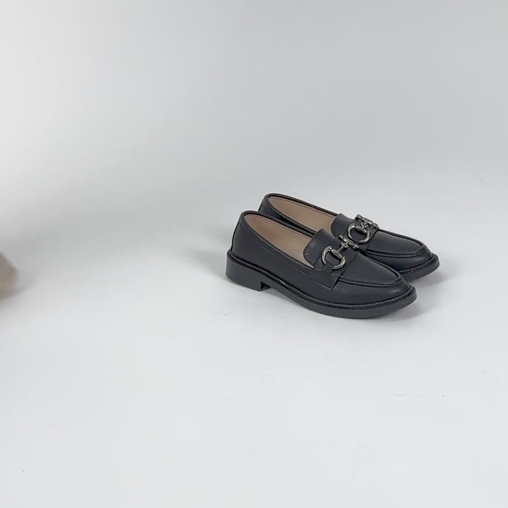 Albarus Kadın Tokalı Bej Loafer Ayakkabı