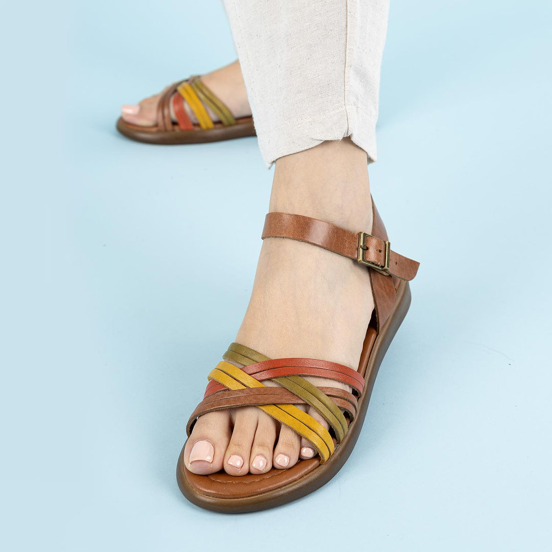 Reid Kadın Taba Multi Ayarlanabilir Kemerli Sandalet