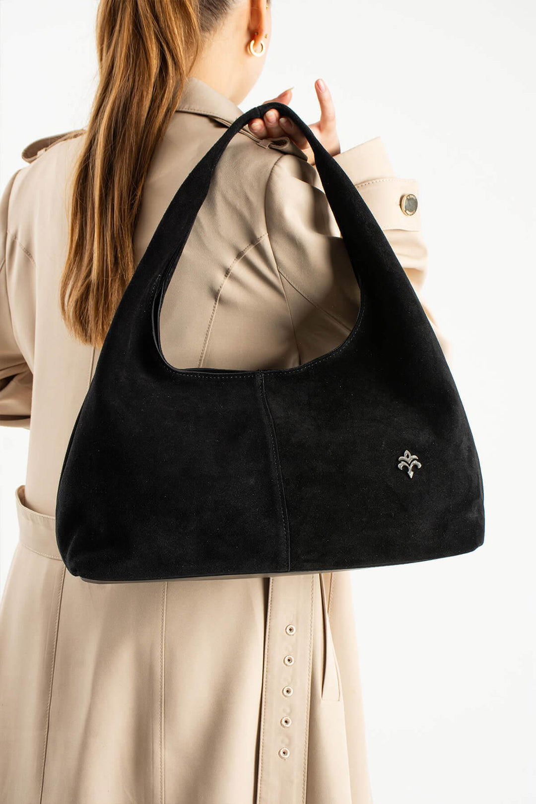 RHEXIA Kadın Hakiki Süet Deri Omuz Çantası